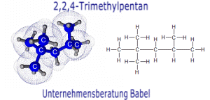 2,2,4-Trimethylpentan, Struktur