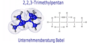2,2,3-Trimethylpentan, Struktur