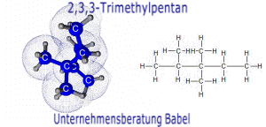 2,3,3-Trimethylpentan, Struktur