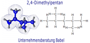 2,4-Dimethylpentan, Struktur