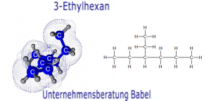 3-Ethylhexan, Struktur