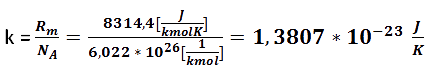 Herleitung Boltzmann Konstante