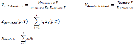 Mischung von Gasen