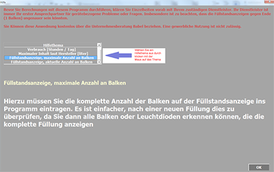 Bild zur Freeware, Dewarkalkulation (LOX)