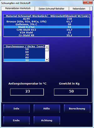 Angaben zum Werkstück