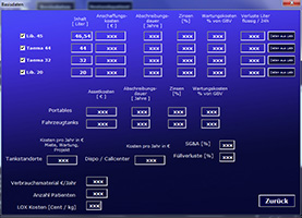 Detailansicht Setup Informationen