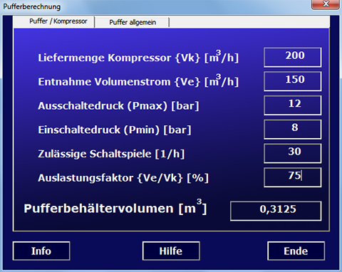 Bild zur Freeware, Pufferberechnung