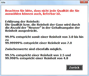 Freeware, Qualität der Gase Bild 3